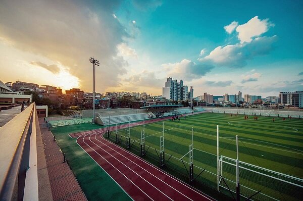 Khu vui chơi và luyện tập thể thao cho sinh viên trường đại học Seoul Hàn Quốc