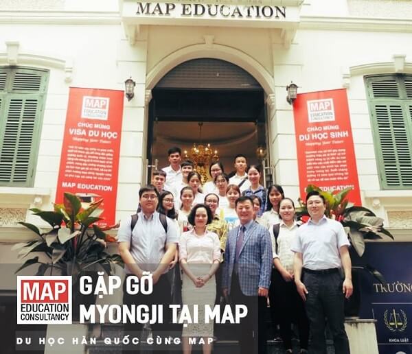 Đại diện trường Myongji đến thăm và làm việc tại MAP