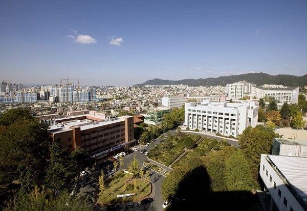 Toàn cảnh khuôn viên của trường đại học Woosong