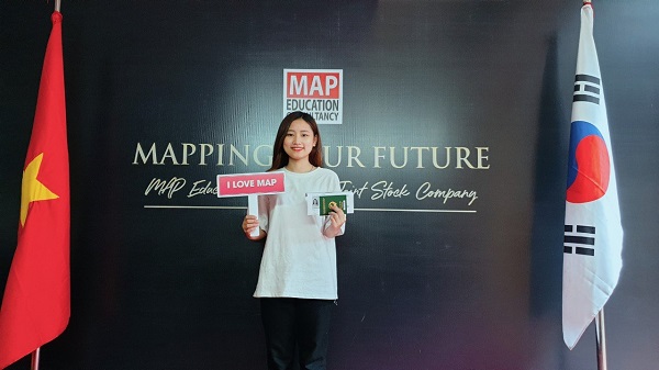 Thanh Loan cùng MAP nhận visa thẳng mã code đến ĐH Jeonju Kijeon