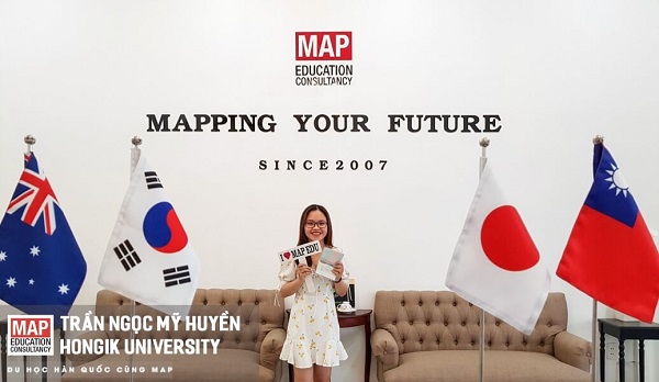 Trần Ngọc Mỹ Huyền - sinh viên của MAP tại Đại học Hongik