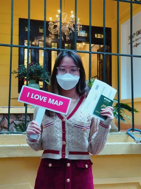 Vương Quỳnh Mai cùng MAP nhận visa thẳng cấp code đến ĐH Nữ sinh Sungshin