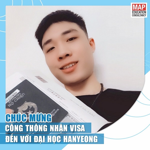 Phan Công Thông cùng MAP nhận visa mã code đến ĐH Hanyeong