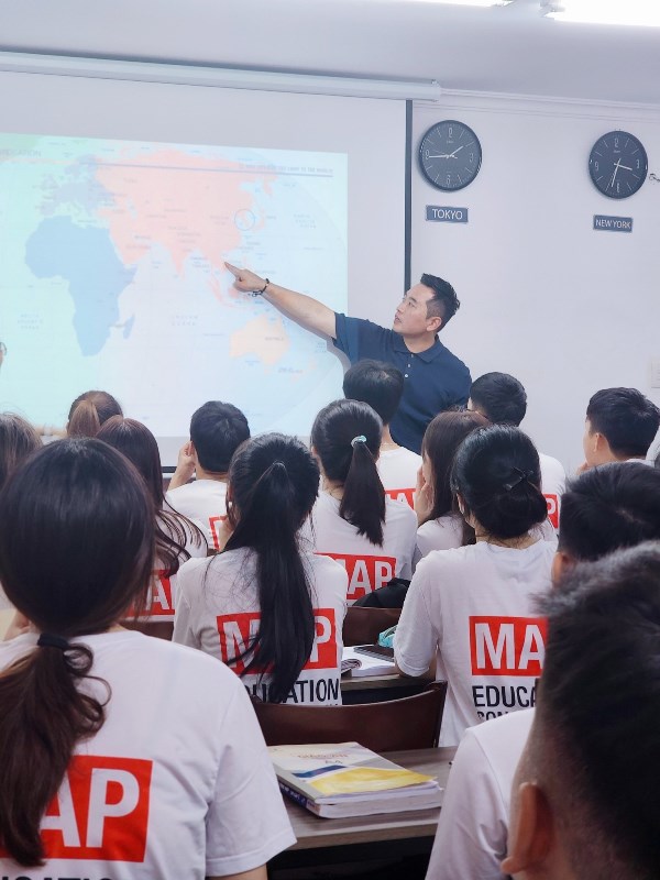 Một buổi hội thảo trực tiếp của ĐH Keimyung tại MAP nhằm giúp sinh viên hiểu rõ thế mạnh của trường