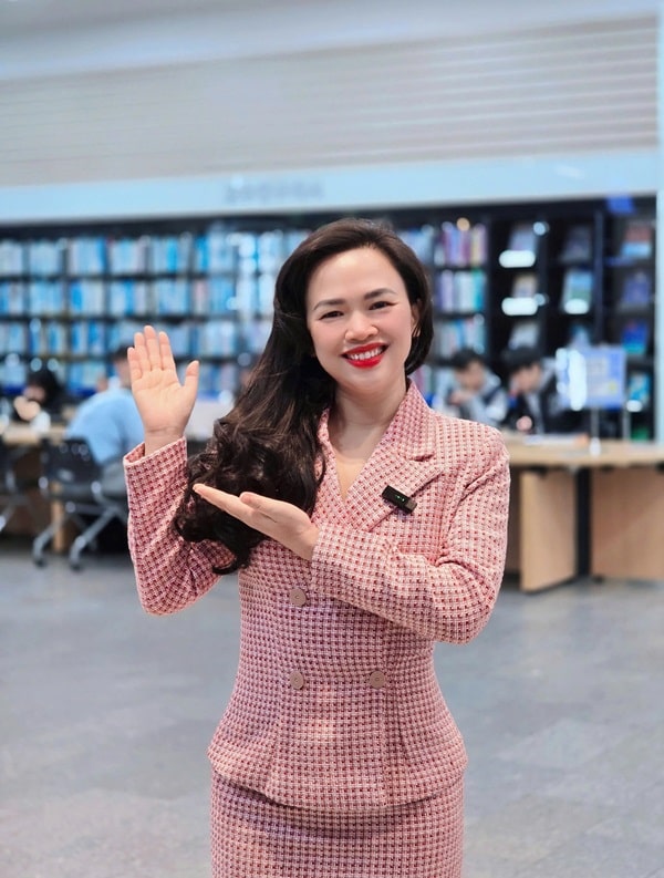 Một góc thư viện tại Đại học Kyonggi dành cho sinh viên