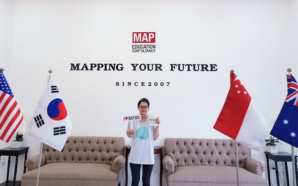 Nguyễn Hà Phương cùng MAP nhận visa đến trường ĐHQG Chungnam
