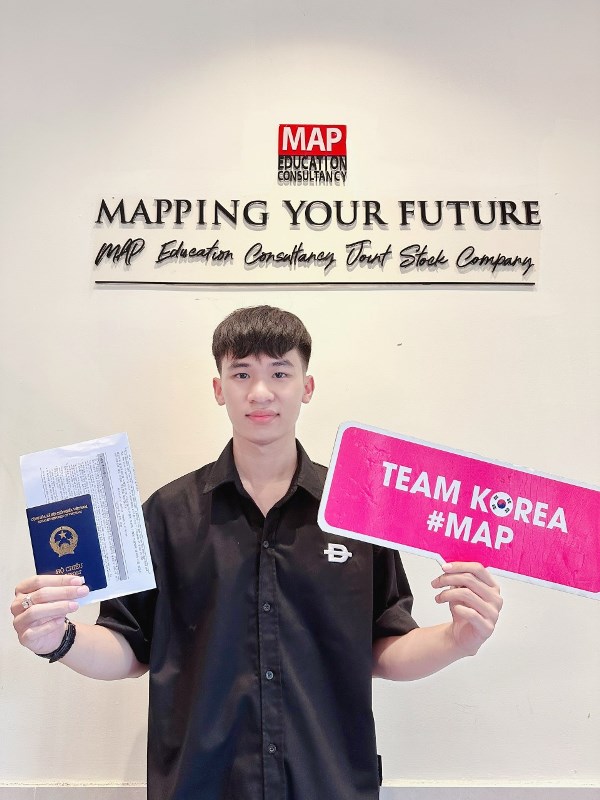 Võ Văn Dự nhận visa đến Kyonggi University