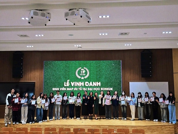 Sinh viên MAP bày tỏ niềm tự hào khi được học tập và thụ hưởng môi trường giáo dục chất lượng cao của ĐH Konkuk