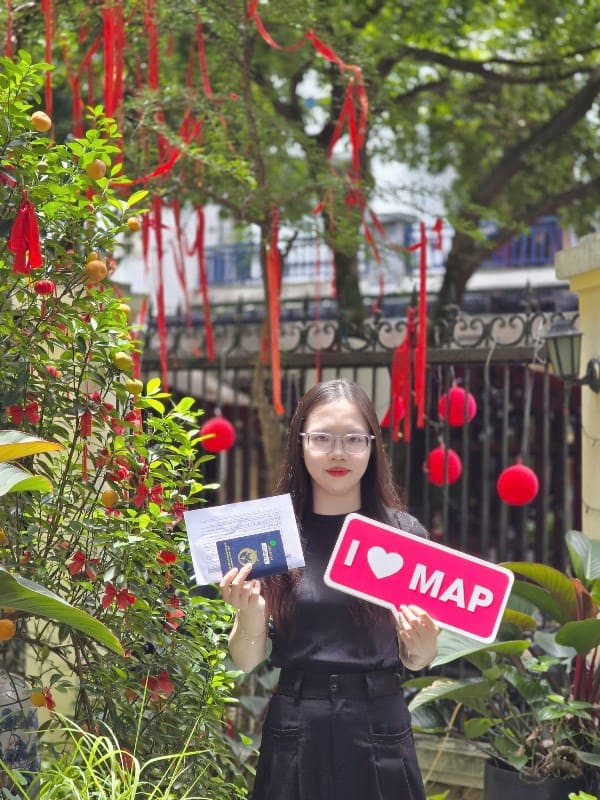 Đỗ Thanh Thúy - Sinh viên MAP HN nhận visa đến Inha
