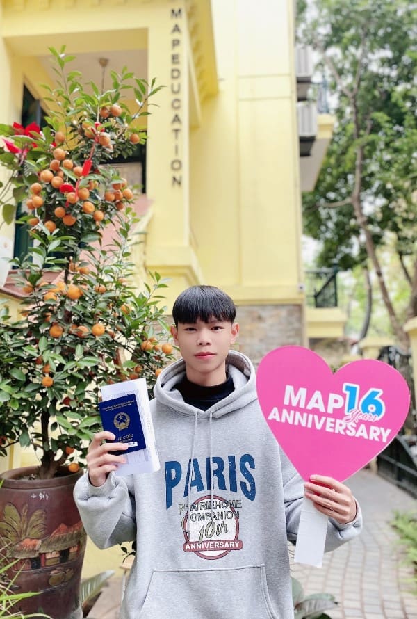 Lương Anh Văn đã xuất sắc nhận visa đến đại học Kyungdong