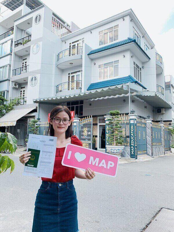 Vân Anh cùng MAP nhận visa thẳng đến trường DongAh