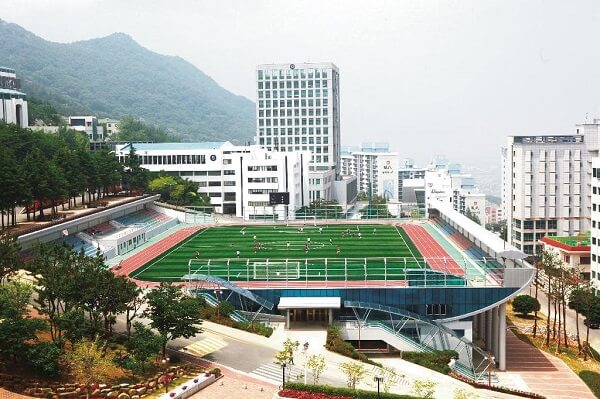 Toàn cảnh học xá xanh của Đại học Dongseo