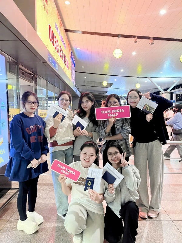 Sinh viên MAP HCM trước khi lên đường sang học tập tại Hongik