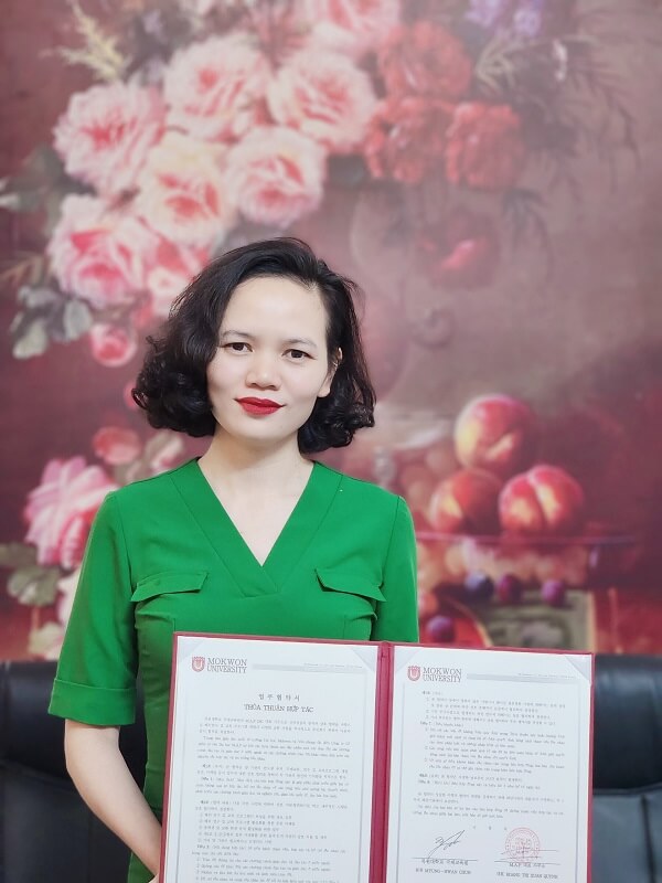 MAP vinh dự đón nhận chứng nhận là Đại diện tuyển sinh xuất sắc của ĐH Mokwon tại Việt Nam