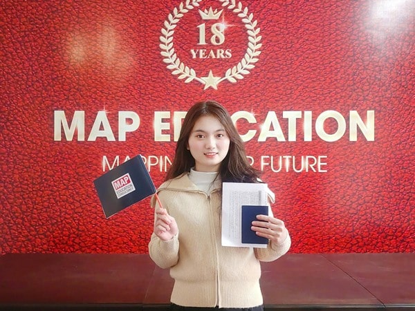 Nguyễn Thị Huyền cùng MAP vinh dự nhận visa đến Đại học Sunmoon