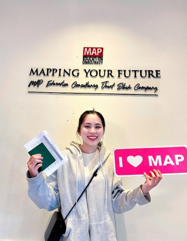 Tạ Ngọc Hảo đã cùng MAP vinh dự nhận visa để nhập học trường đại học Hanyang