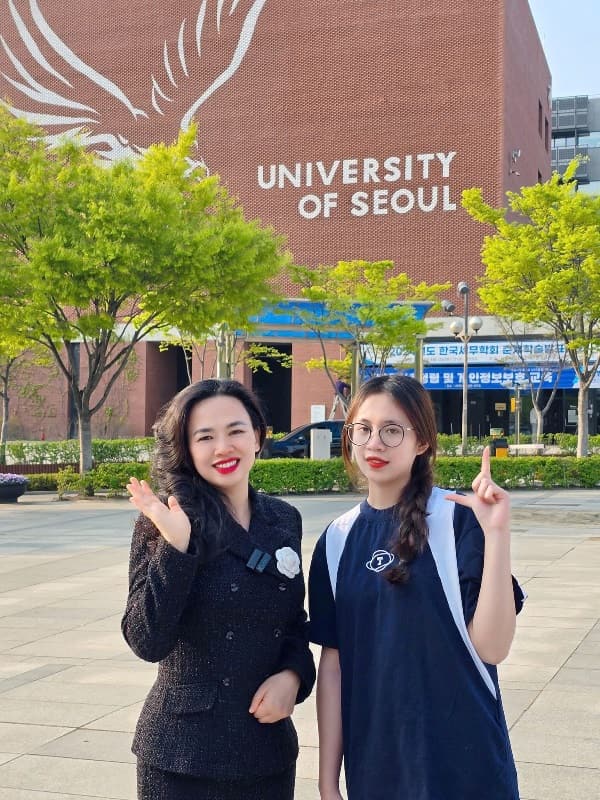 Vũ Thị Hương Lan - Sinh viên của MAP đang học hệ ngôn ngữ tại ĐH Seoul Sirip